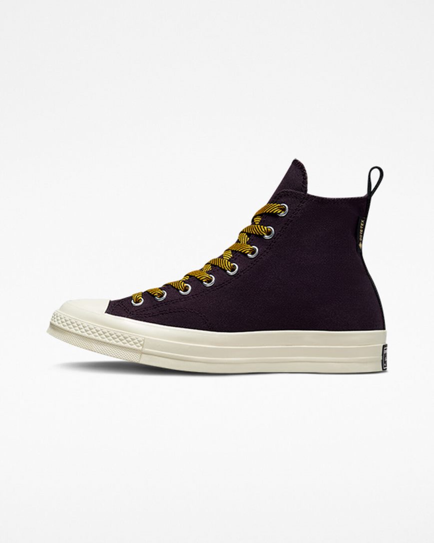 Men's Converse Chuck 70 Counter Climate GORE-TEX High Top Shoes Black Pink / Yellow | AU 4E960G
